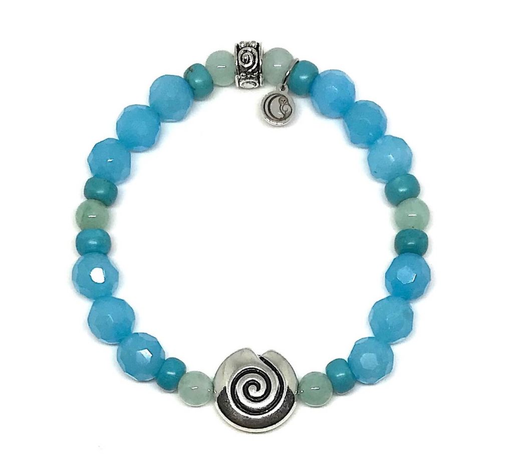 Spiral Gemstone Bracelet - Owl Sage Spiral Gemstone Bracelet