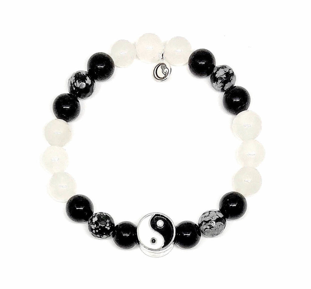 Yin Yang Gemstone Bracelet - Owl Sage Yin Yang Gemstone Bracelet